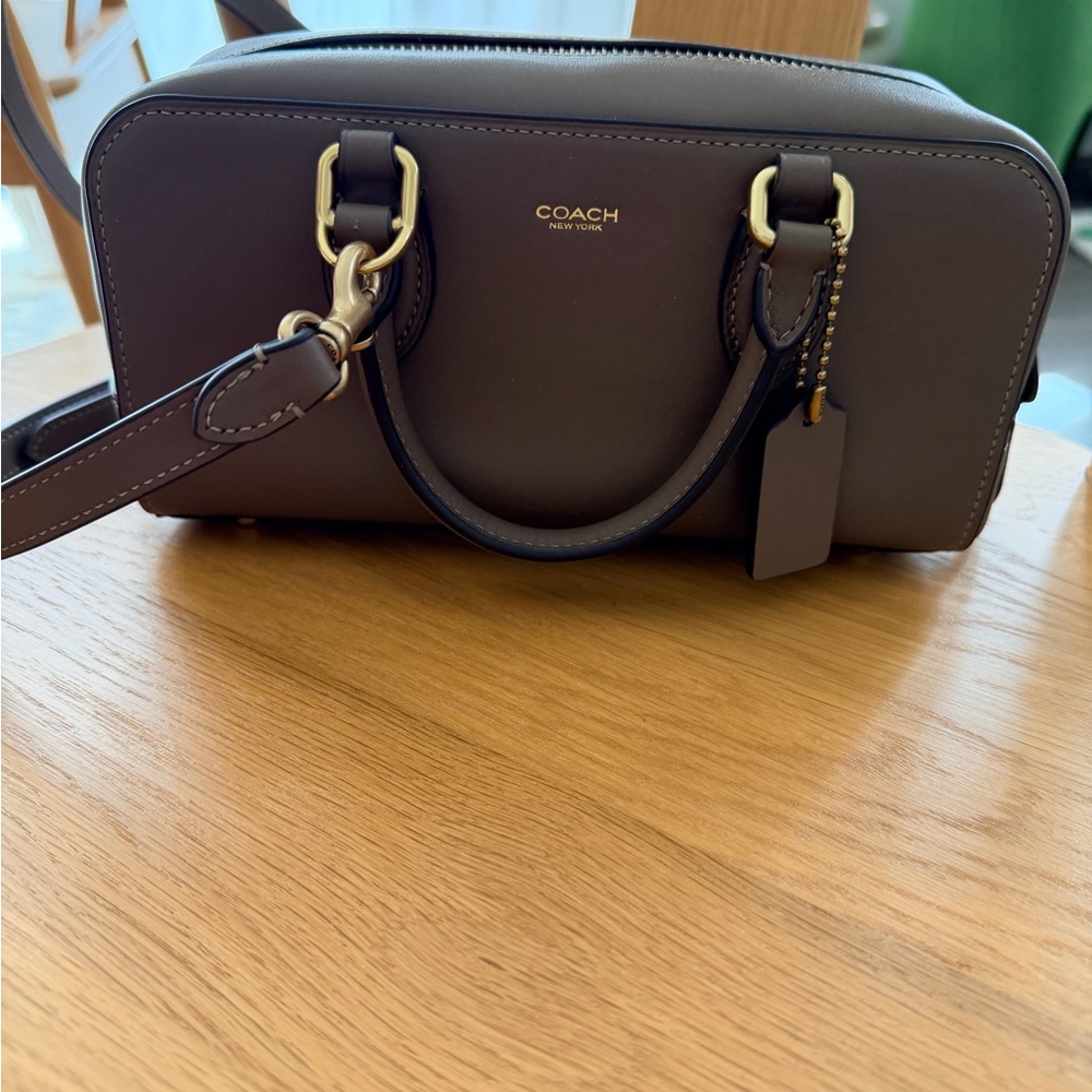 Coach Bowery Satchel Crossbody 22 - Dark Stone (Excellent)